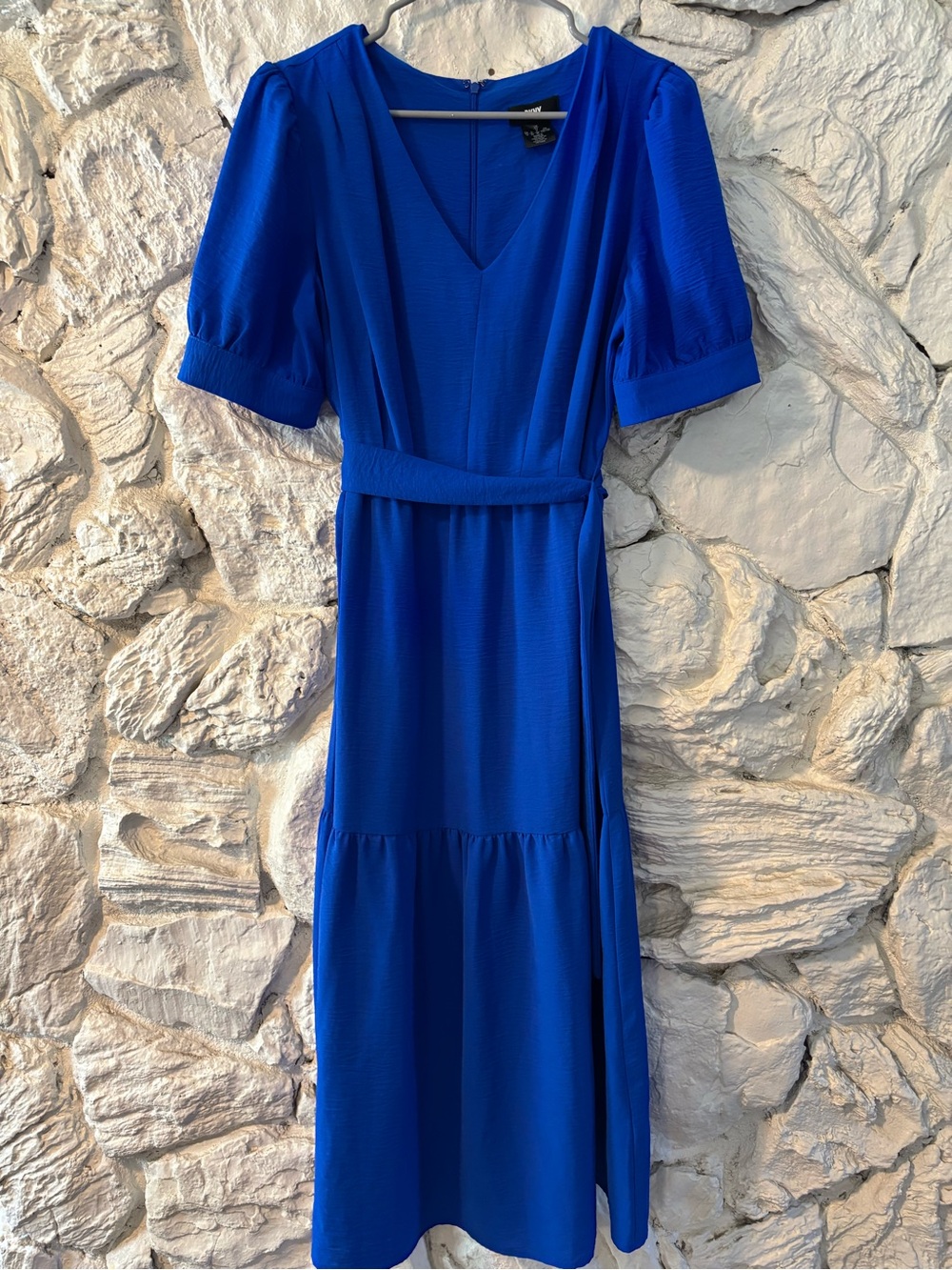 DKNY Cobalt Blue Maxi Dress with Belted Waist - Picture 6 of 6